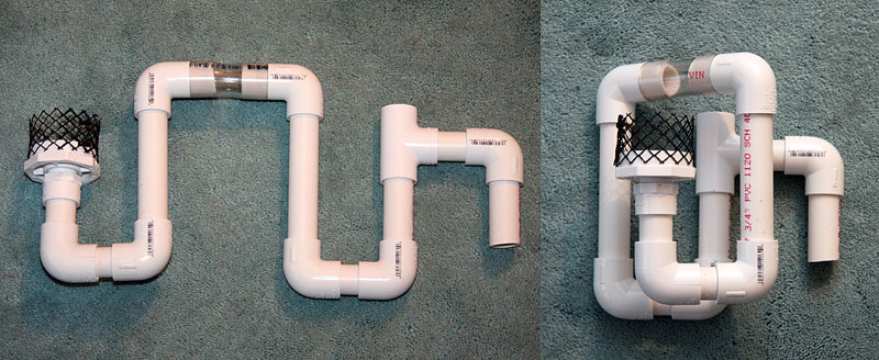 PVC pipe overflow