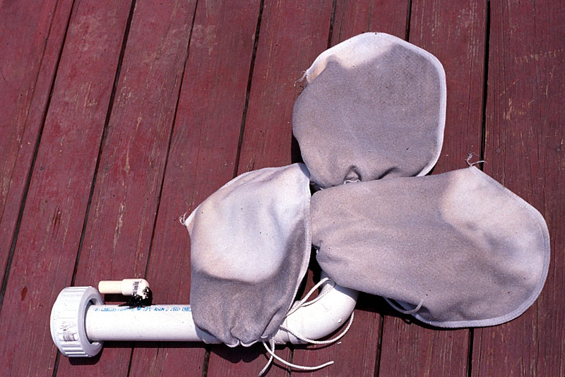 Lower Drain Pipe with Micron Filter Bags